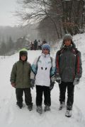 Nino, Petar i Ivan pri silasku sa Japetića